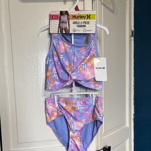 Hurley Kids Swim Bikini - Blue and Orange Floral